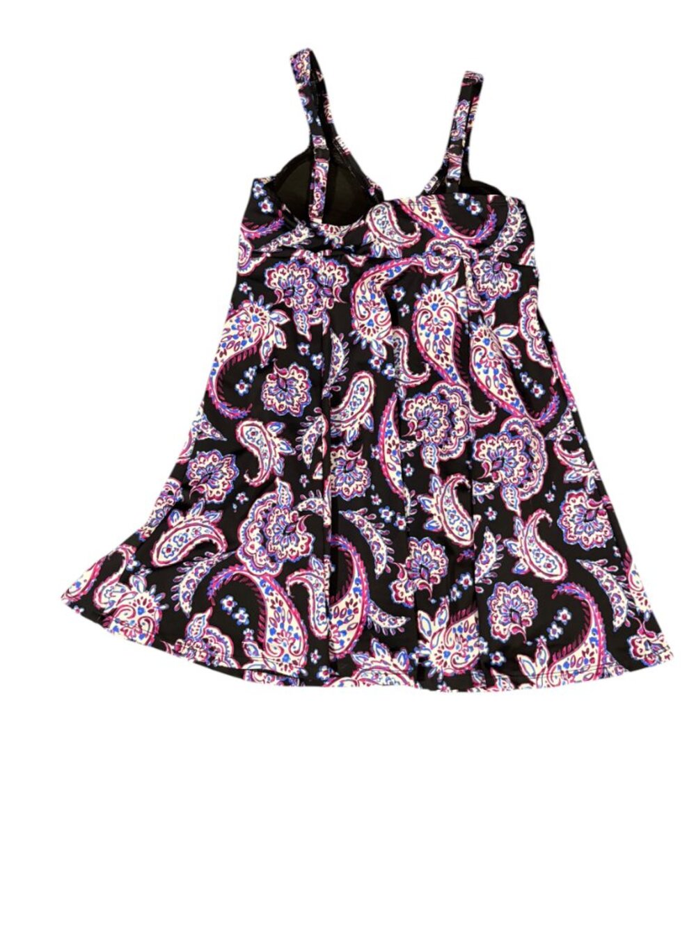 Swim Solutions Women’s Paisley-Print Tummy Control Swim dress size 10 - Picture 3 of 4